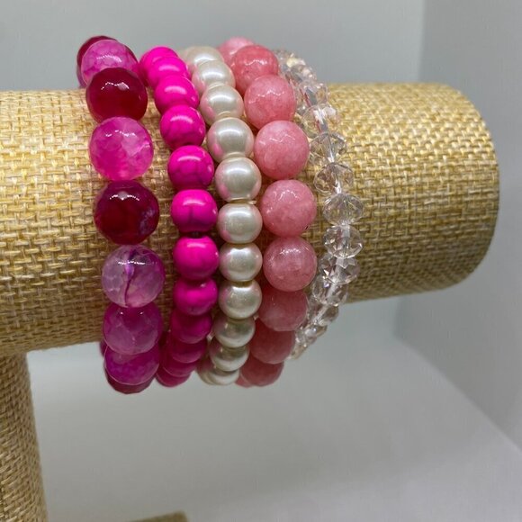 Bundle of stacking stretchy bracelets - Picture 13 of 14